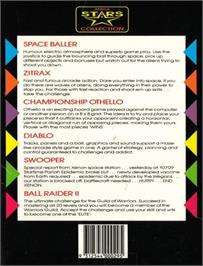 Box back cover for Zitrax on the Commodore Amiga.