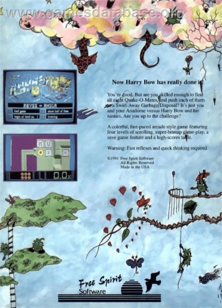Abyss - Commodore Amiga - Artwork - Box Back