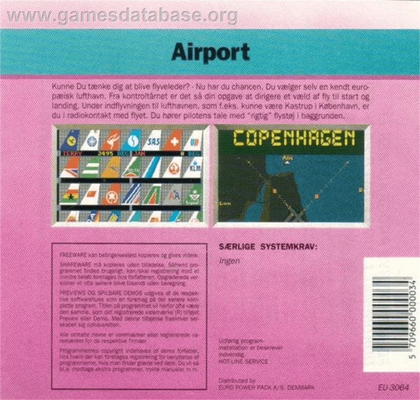 Airport - Commodore Amiga - Artwork - Box Back