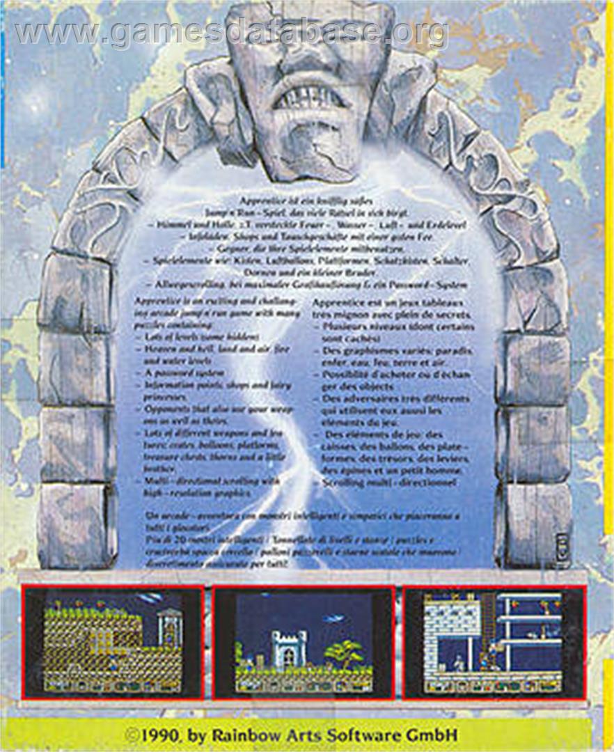 Apprentice - Commodore Amiga - Artwork - Box Back
