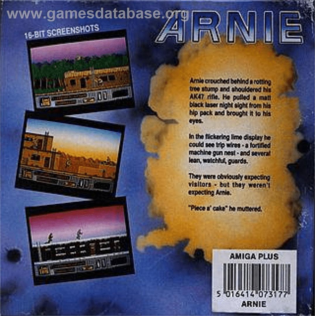 Arnie - Commodore Amiga - Artwork - Box Back
