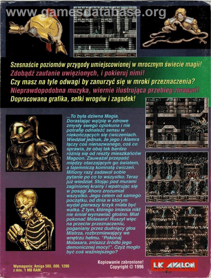 Astral - Commodore Amiga - Artwork - Box Back