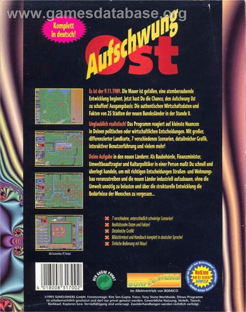 Aufschwung Ost - Commodore Amiga - Artwork - Box Back