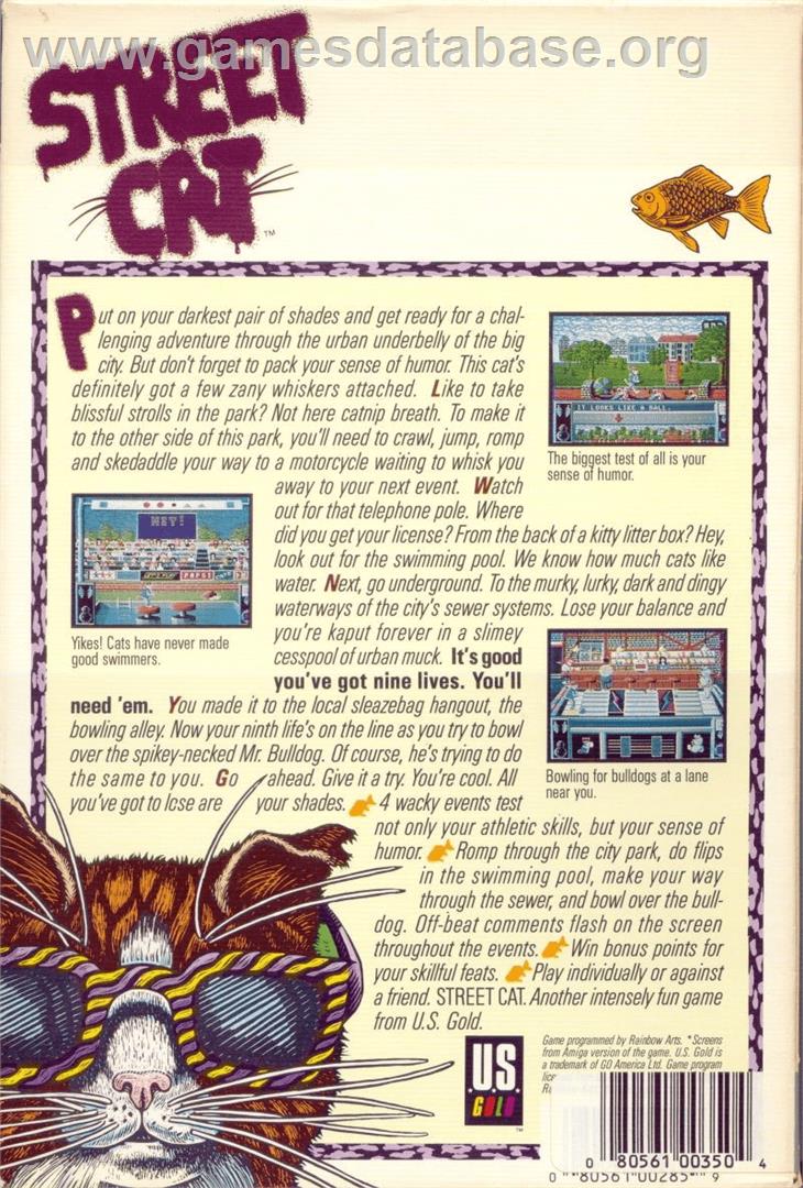 Bad Cat - Commodore Amiga - Artwork - Box Back