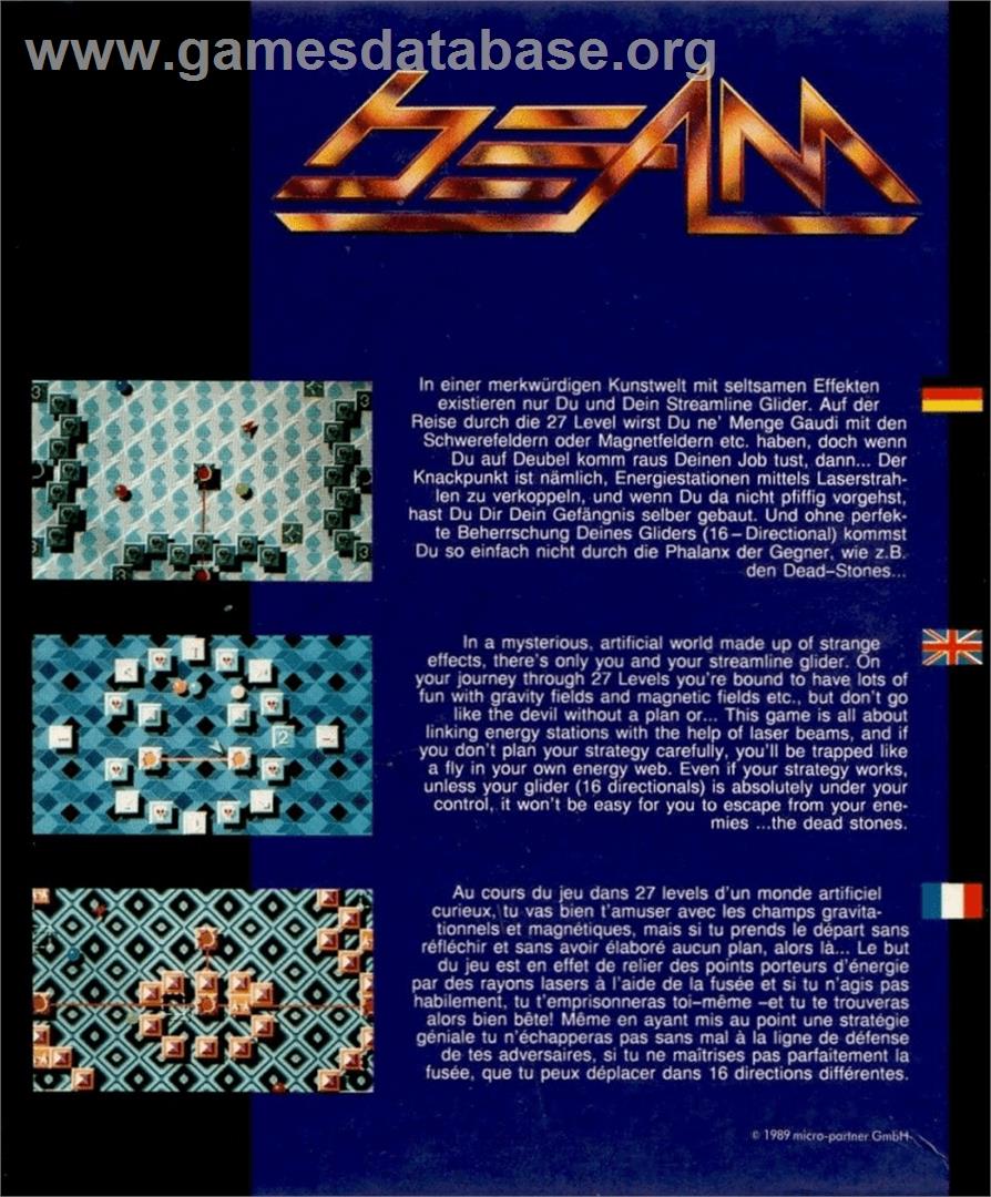 Beam - Commodore Amiga - Artwork - Box Back