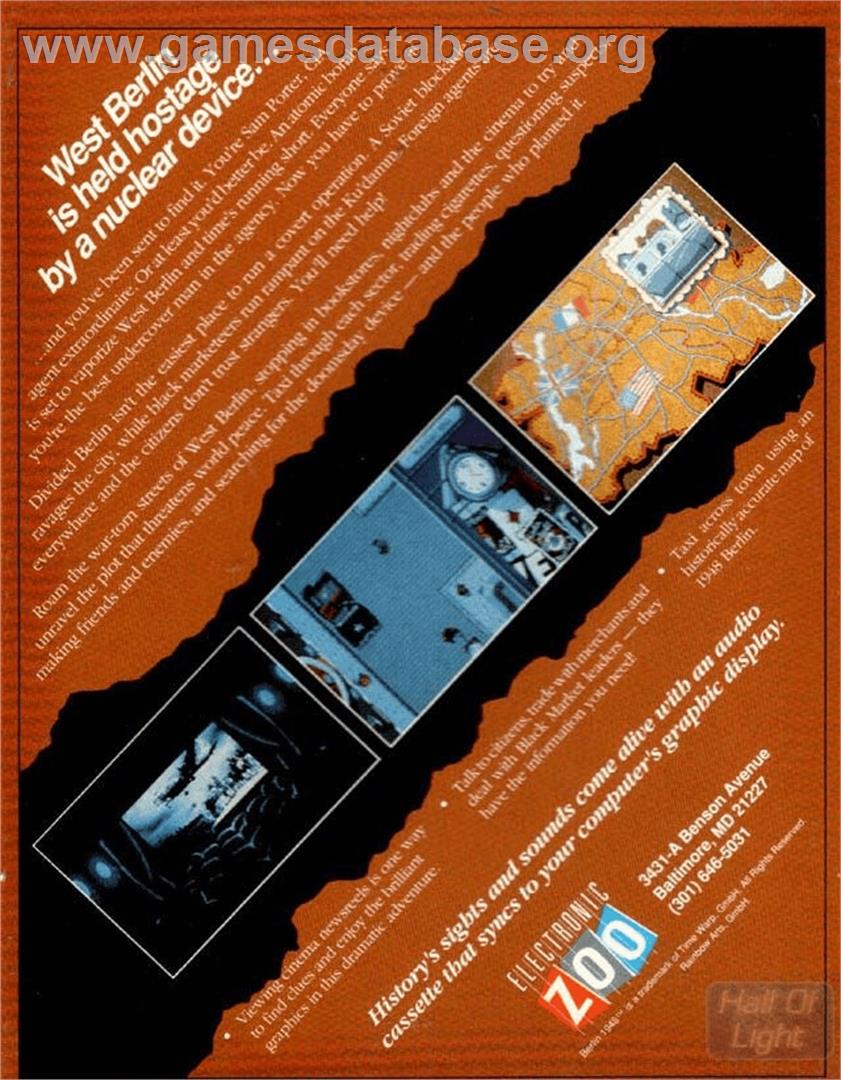 Berlin 1948 - Commodore Amiga - Artwork - Box Back