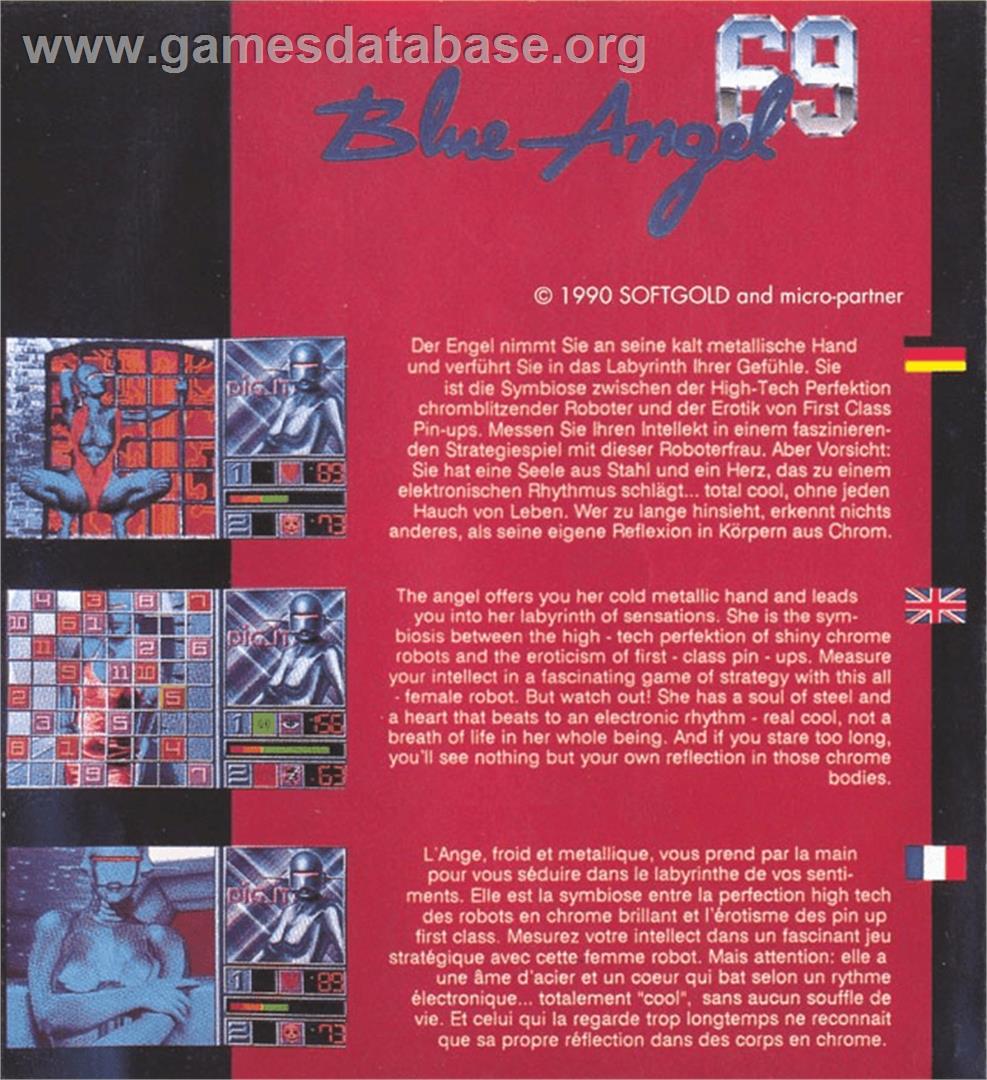 Blue Angel 69 - Commodore Amiga - Artwork - Box Back