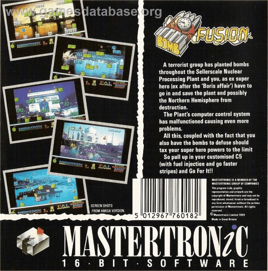 Bomb Fusion - Commodore Amiga - Artwork - Box Back