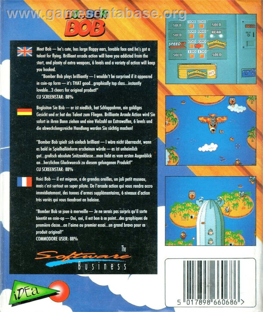 Bomber Bob - Commodore Amiga - Artwork - Box Back