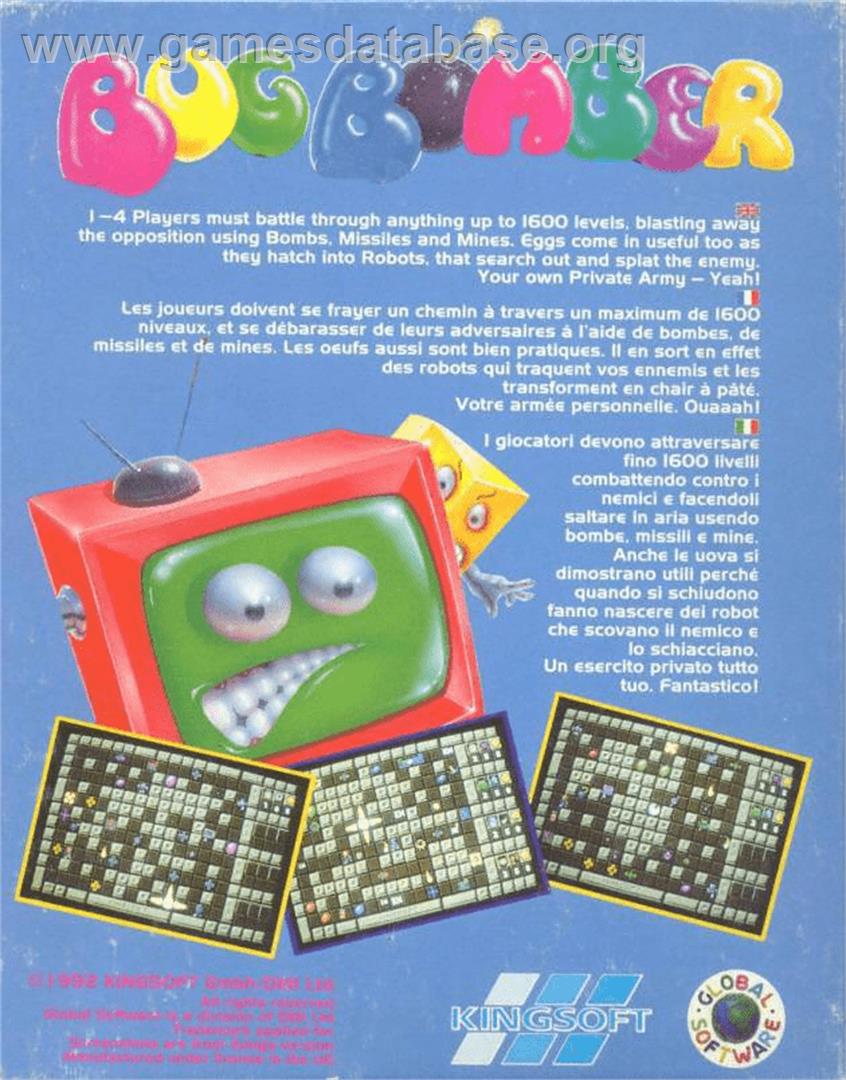 Bug Bomber - Commodore Amiga - Artwork - Box Back