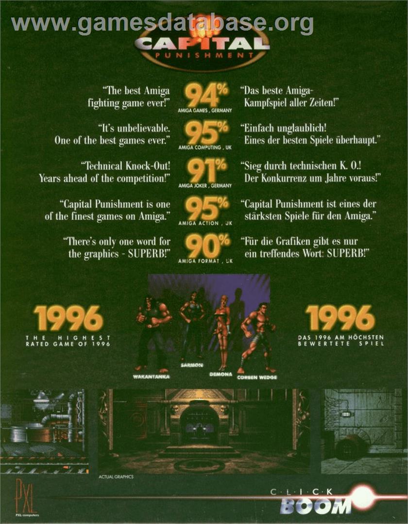 Capital Punishment - Commodore Amiga - Artwork - Box Back