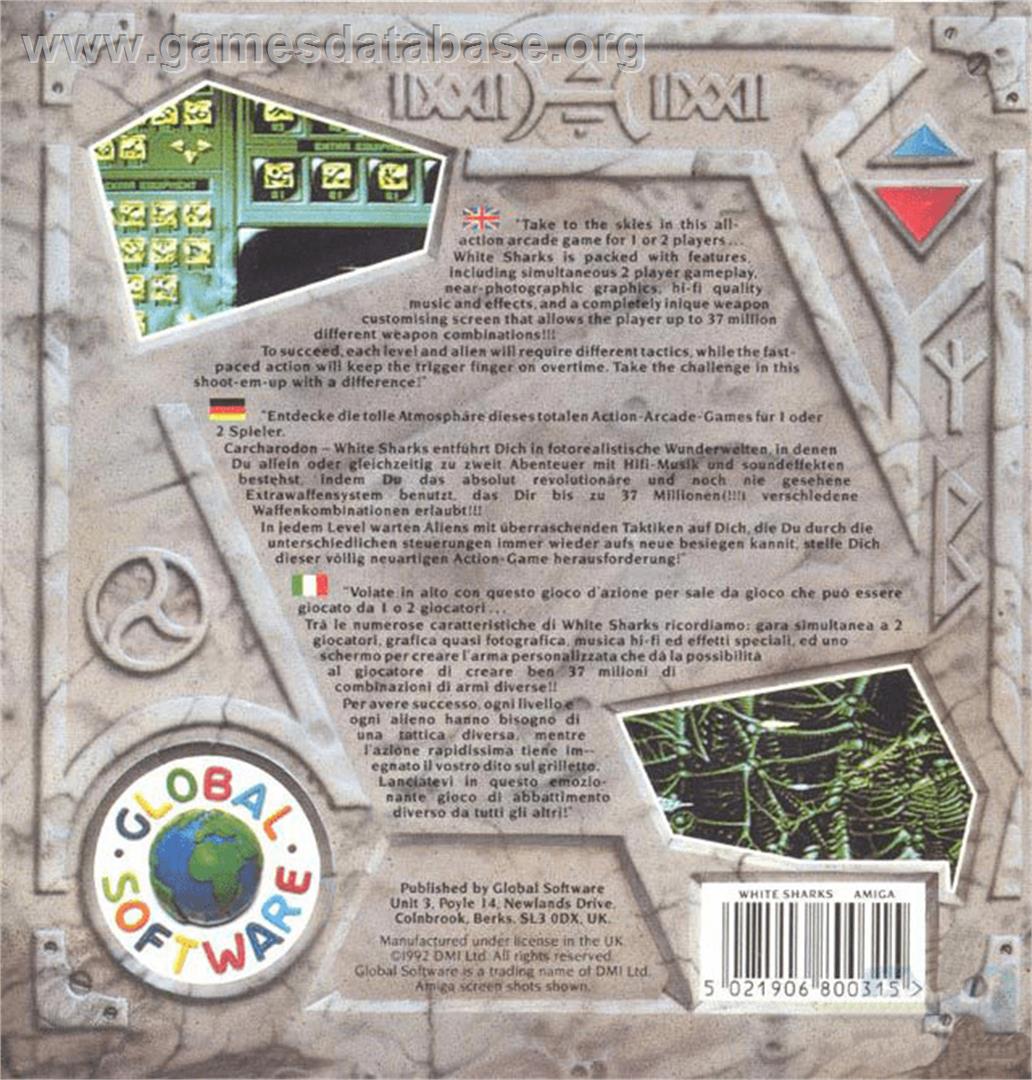 Carcharodon: White Sharks - Commodore Amiga - Artwork - Box Back