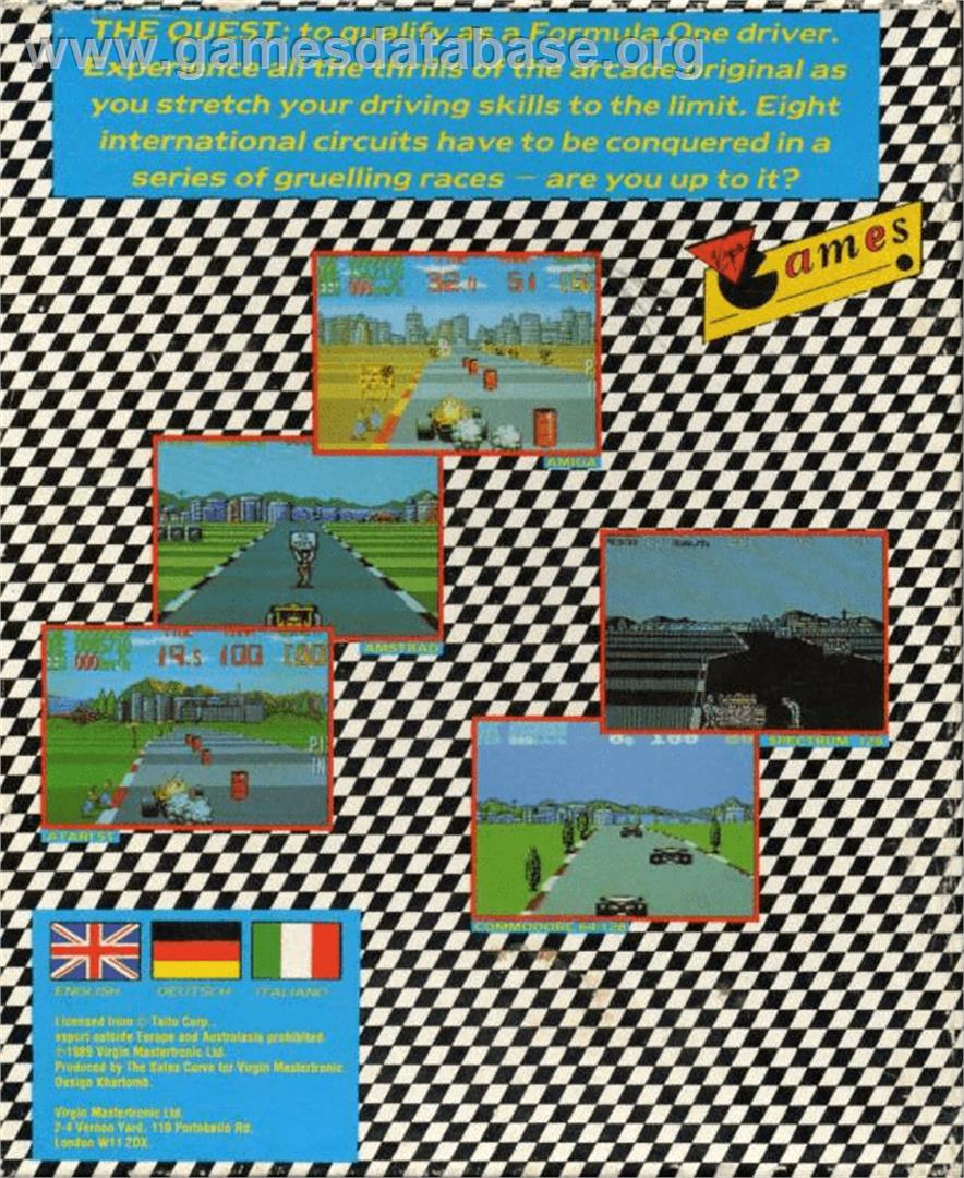 Continental Circus - Commodore Amiga - Artwork - Box Back