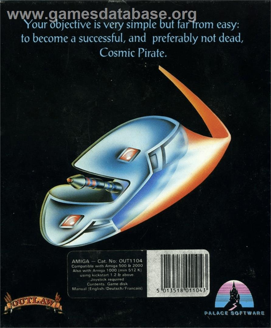 Cosmic Pirate - Commodore Amiga - Artwork - Box Back