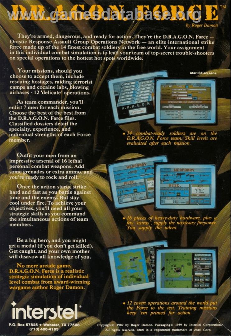 D/generation - Commodore Amiga - Artwork - Box Back