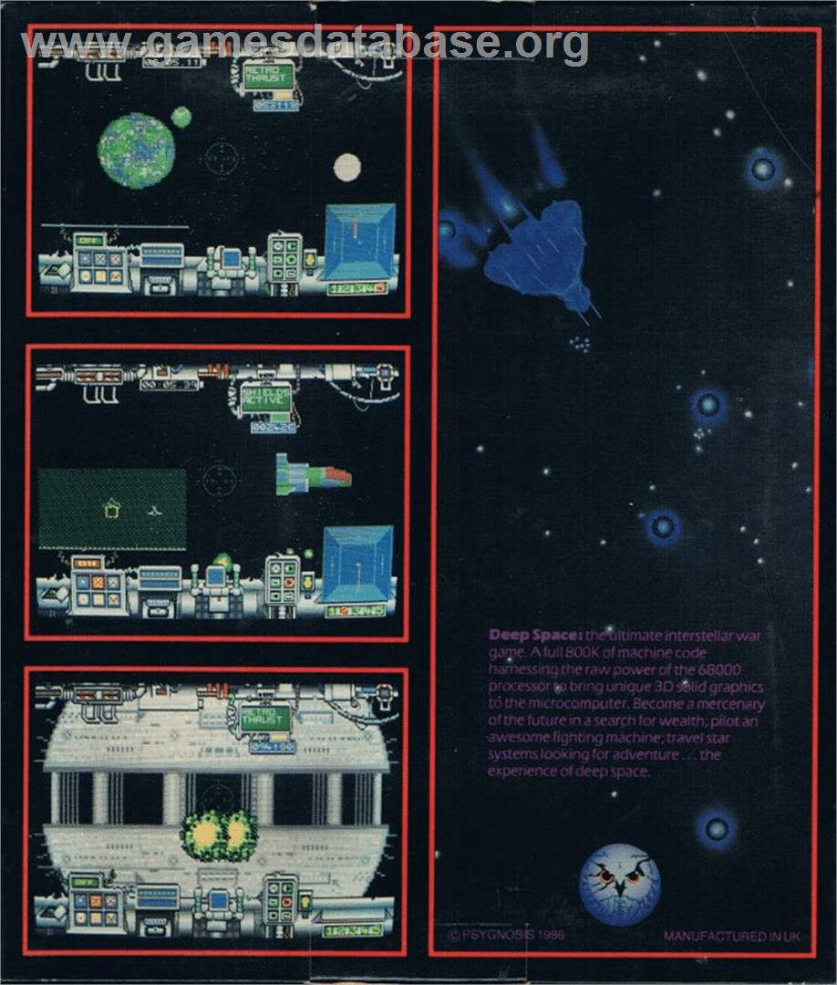 Deep Space - Commodore Amiga - Artwork - Box Back