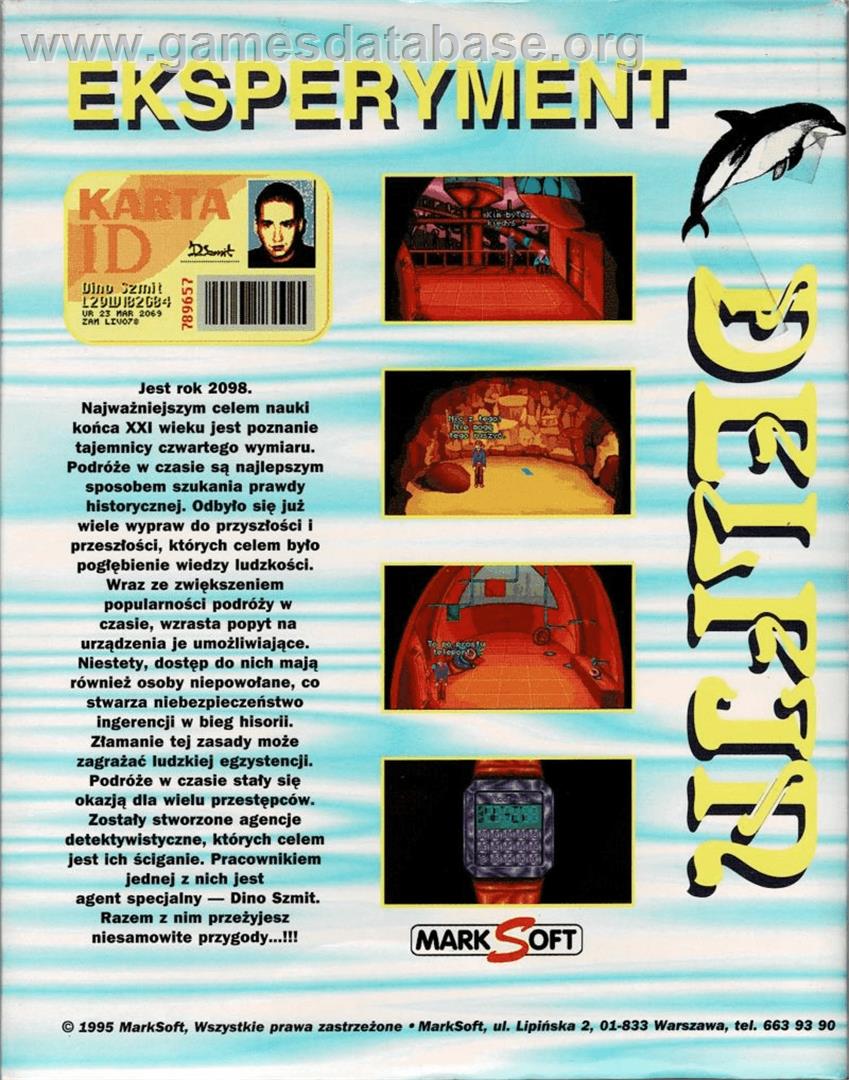 Eksperyment Delfin - Commodore Amiga - Artwork - Box Back