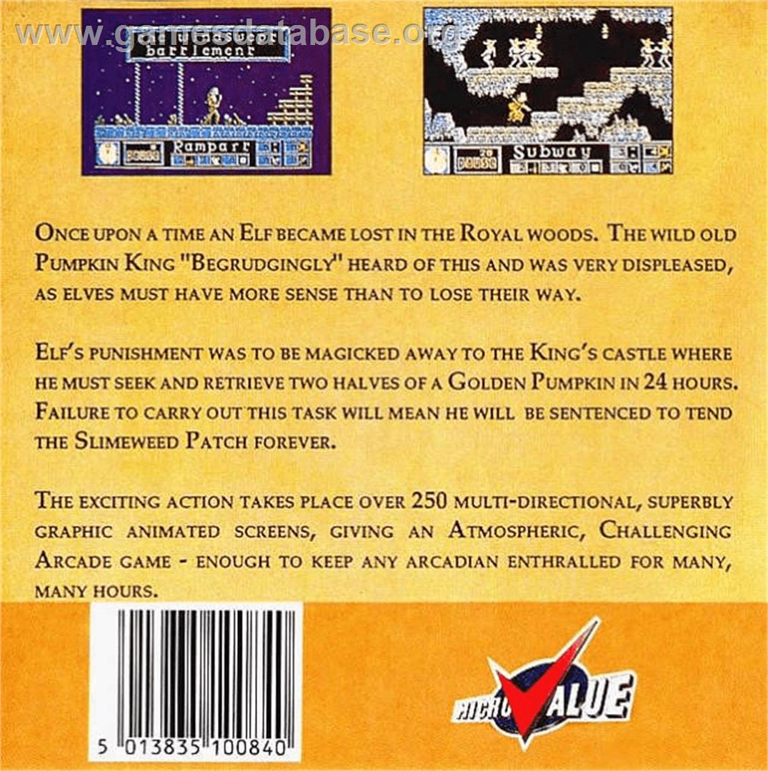 Elf (ocean) - Commodore Amiga - Artwork - Box Back