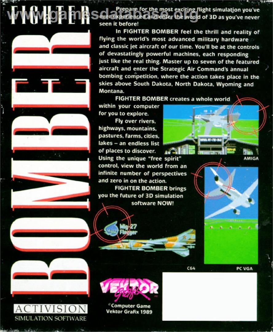 Fighter Bomber - Commodore Amiga - Artwork - Box Back