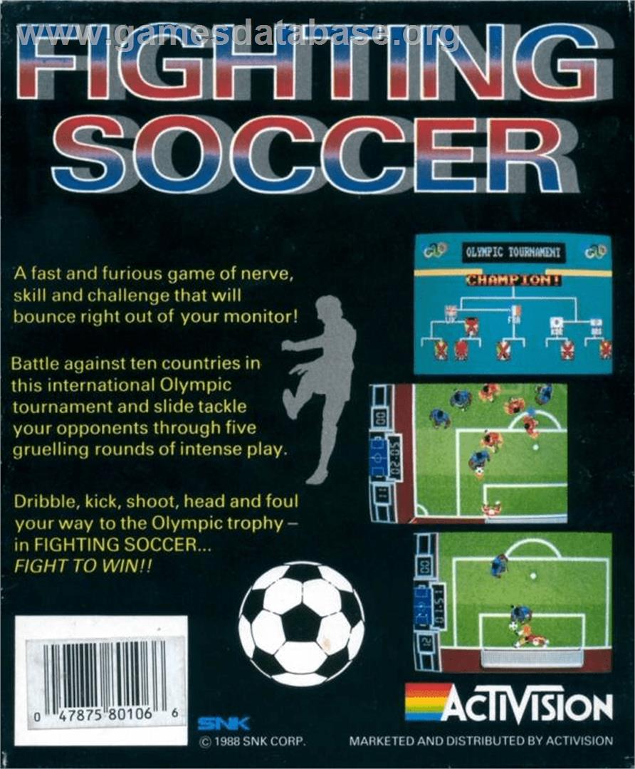 Fighting Soccer - Commodore Amiga - Artwork - Box Back