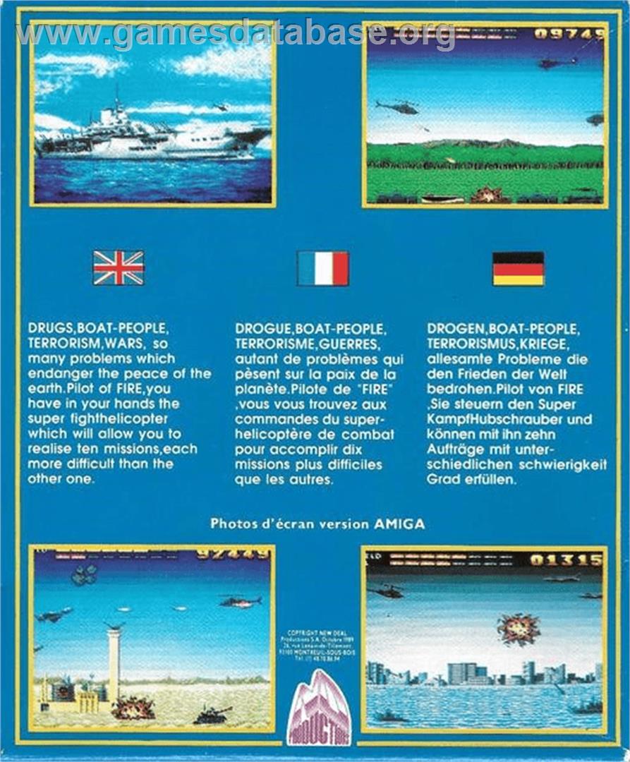 Fire! - Commodore Amiga - Artwork - Box Back