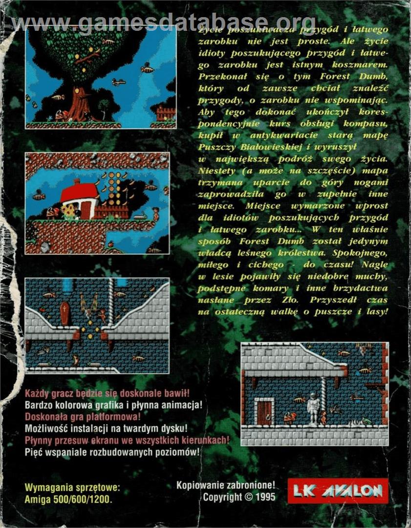 Forest Dumb - Commodore Amiga - Artwork - Box Back