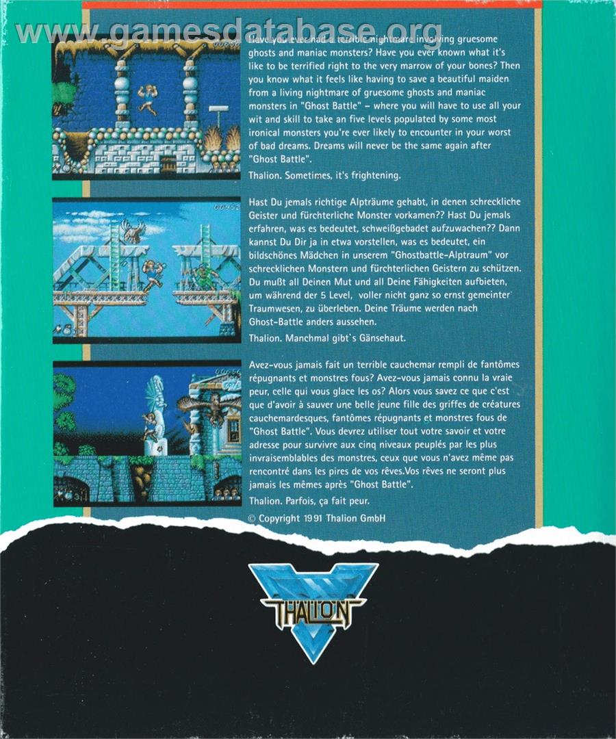 Ghost Battle - Commodore Amiga - Artwork - Box Back