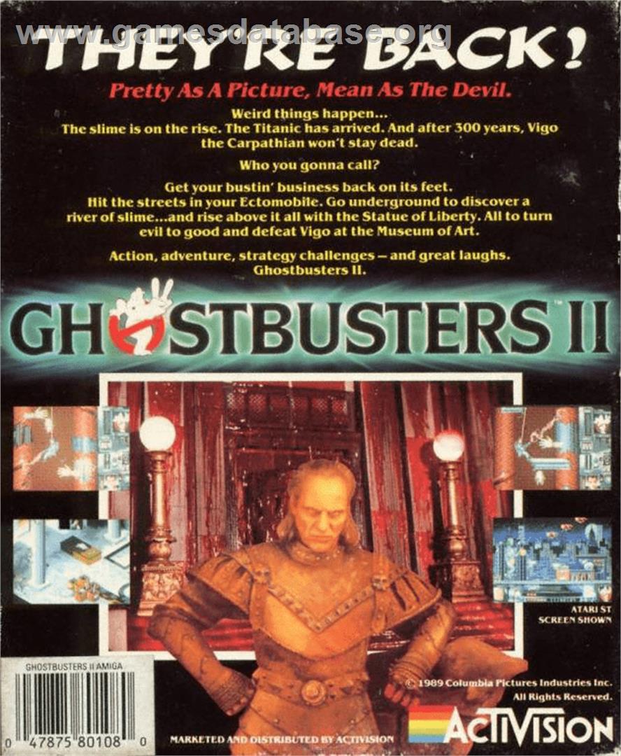 Ghostbusters 2 - Commodore Amiga - Artwork - Box Back