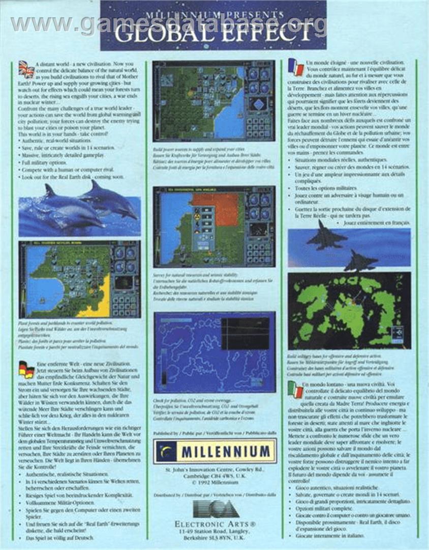 Global Effect - Commodore Amiga - Artwork - Box Back