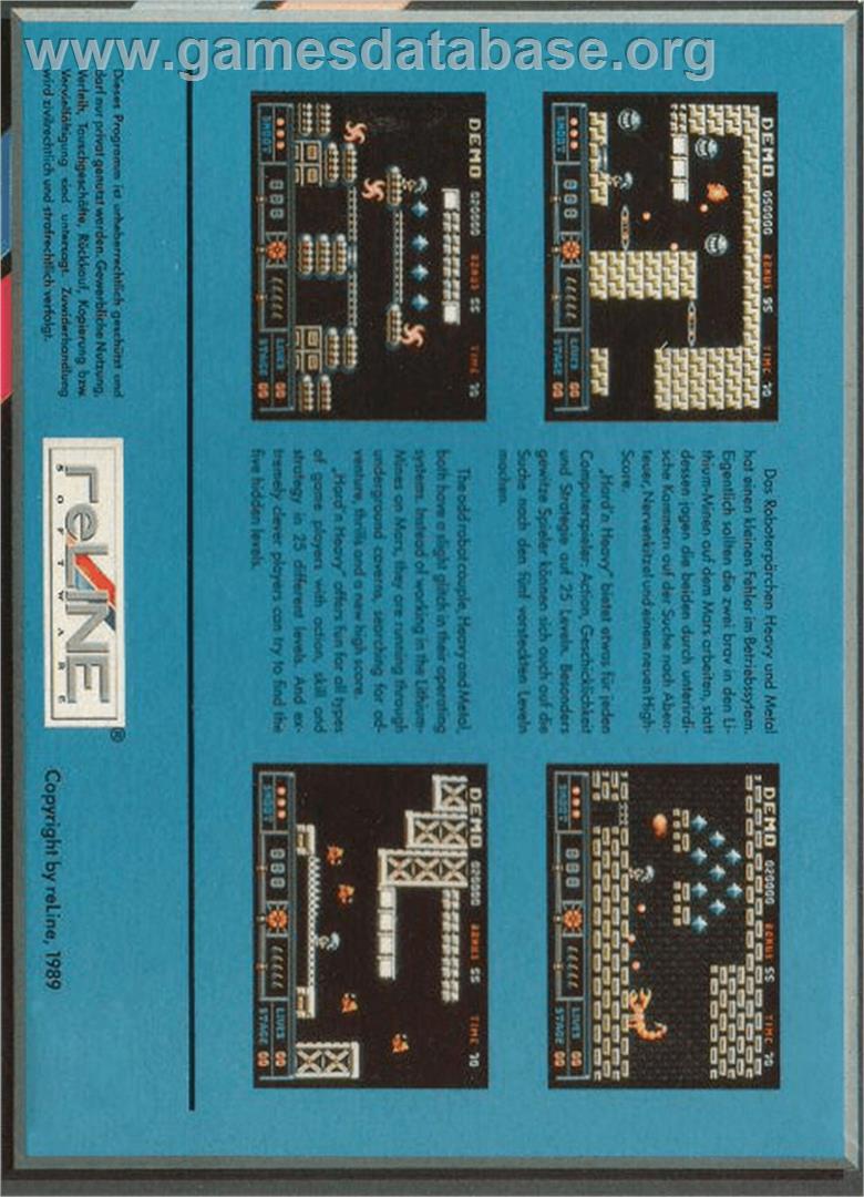 Hard 'n Heavy - Commodore Amiga - Artwork - Box Back