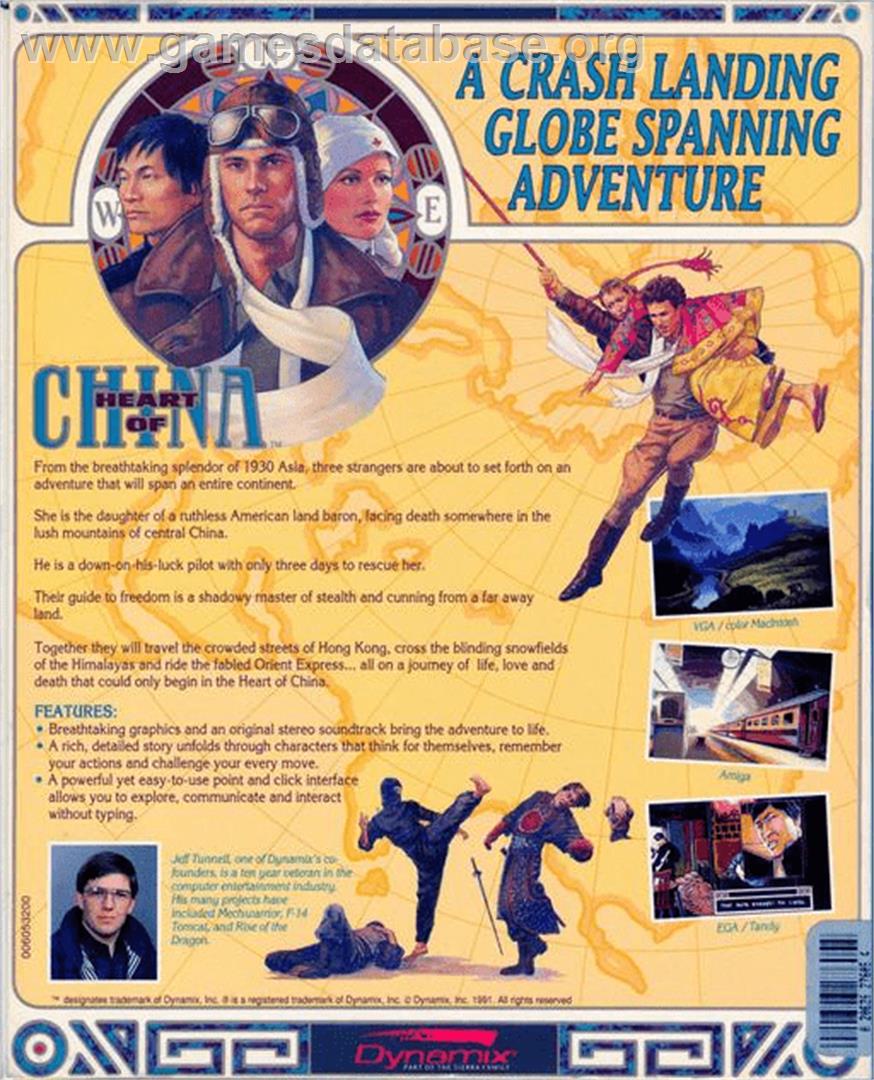 Heart of China - Commodore Amiga - Artwork - Box Back