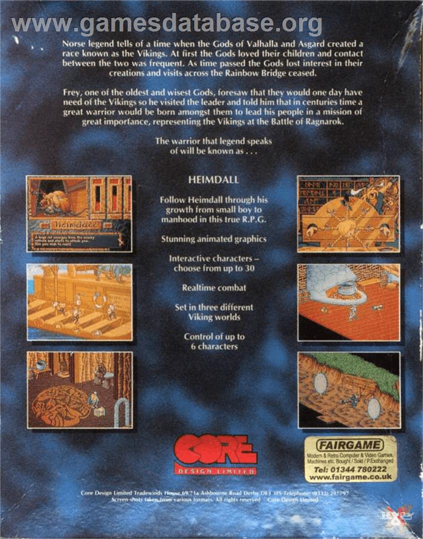 Heimdall - Commodore Amiga - Artwork - Box Back