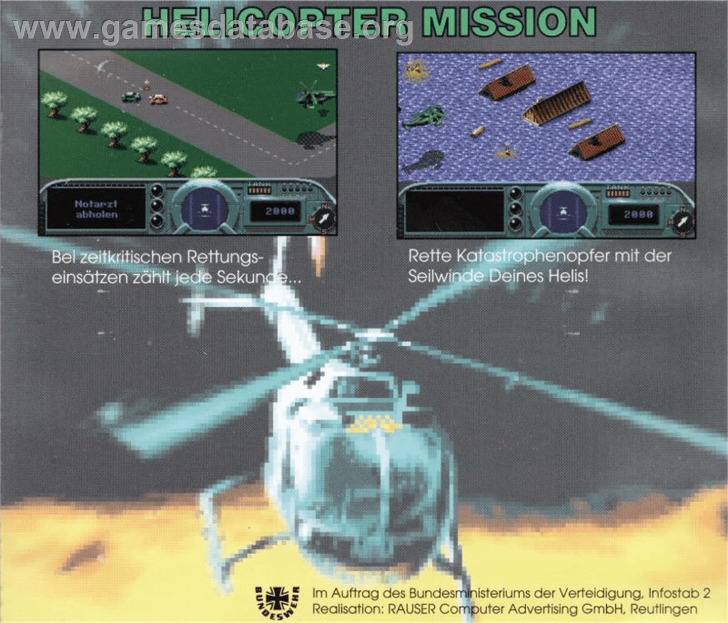 Helicopter Mission - Commodore Amiga - Artwork - Box Back