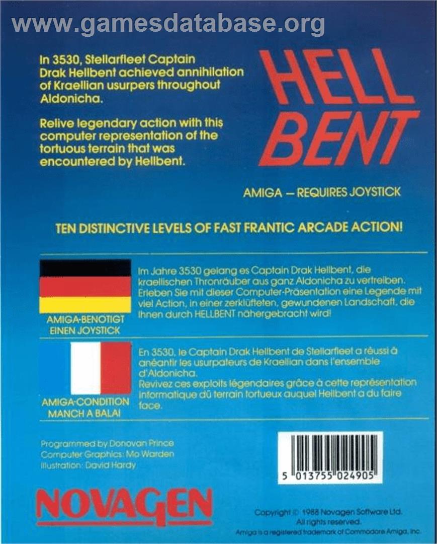 Hell Bent - Commodore Amiga - Artwork - Box Back