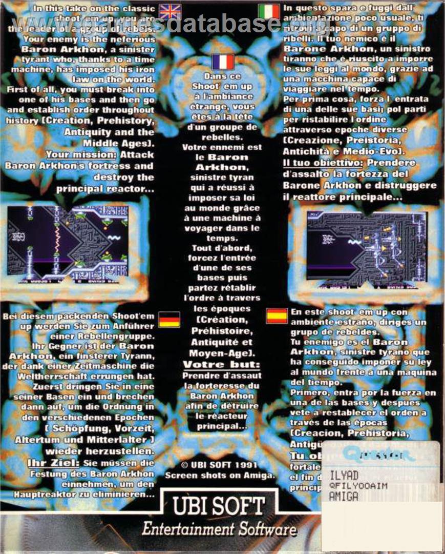 Ilyad - Commodore Amiga - Artwork - Box Back