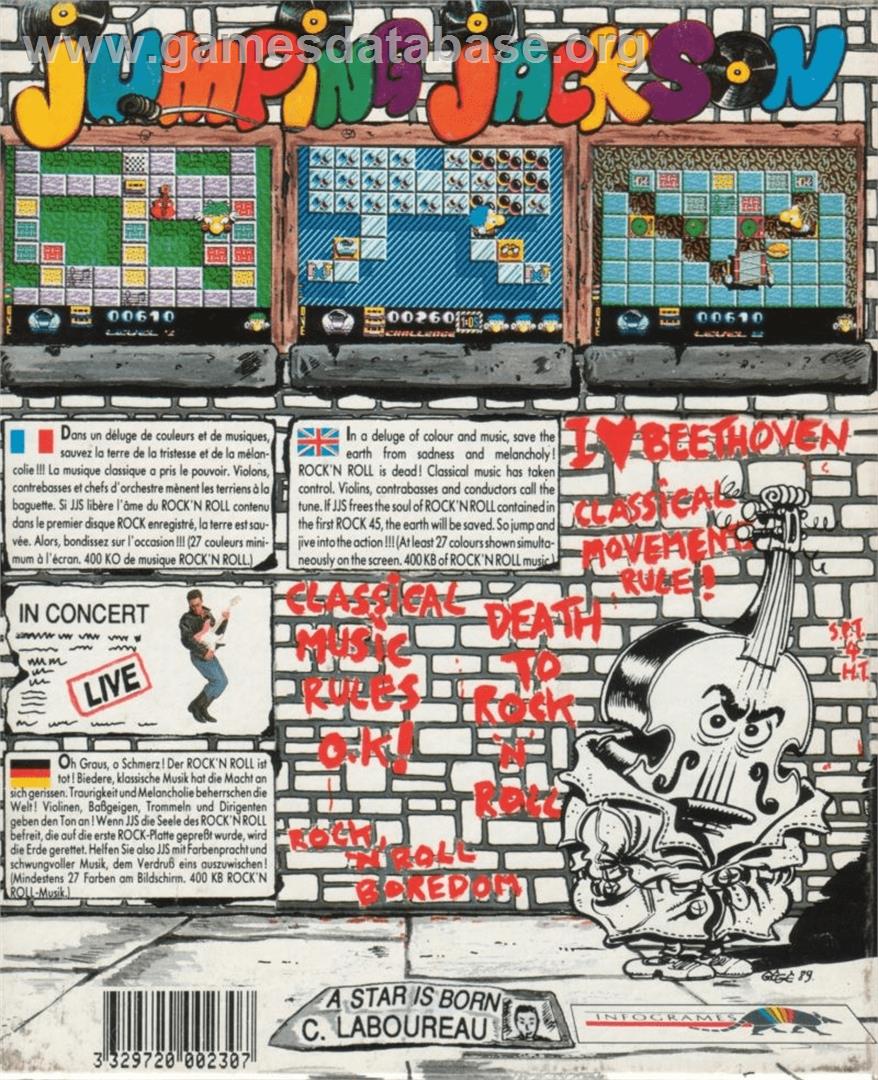 Jumping Jack Son - Commodore Amiga - Artwork - Box Back