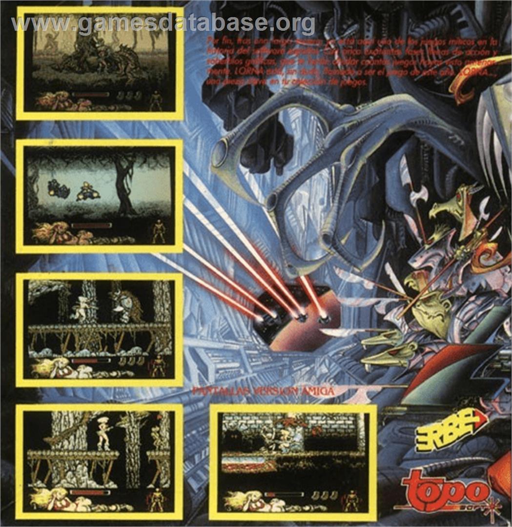 Lorna - Commodore Amiga - Artwork - Box Back