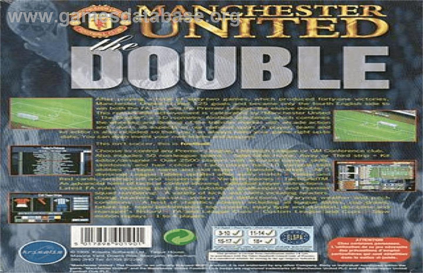 Manchester United: The Double - Commodore Amiga - Artwork - Box Back