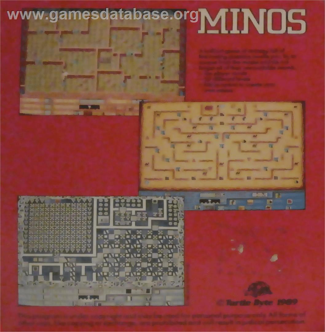 Minos - Commodore Amiga - Artwork - Box Back