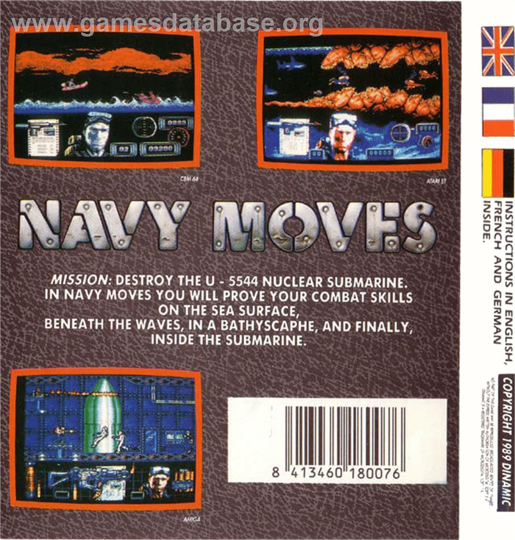 Navy Moves - Commodore Amiga - Artwork - Box Back