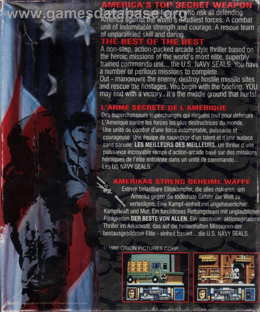 Navy Seals - Commodore Amiga - Artwork - Box Back