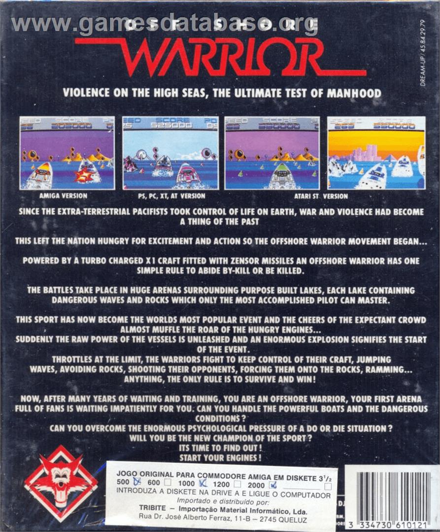 Off Shore Warrior - Commodore Amiga - Artwork - Box Back