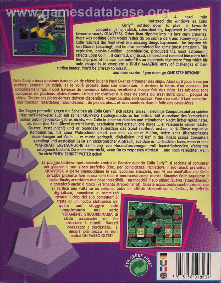 One Step Beyond - Commodore Amiga - Artwork - Box Back