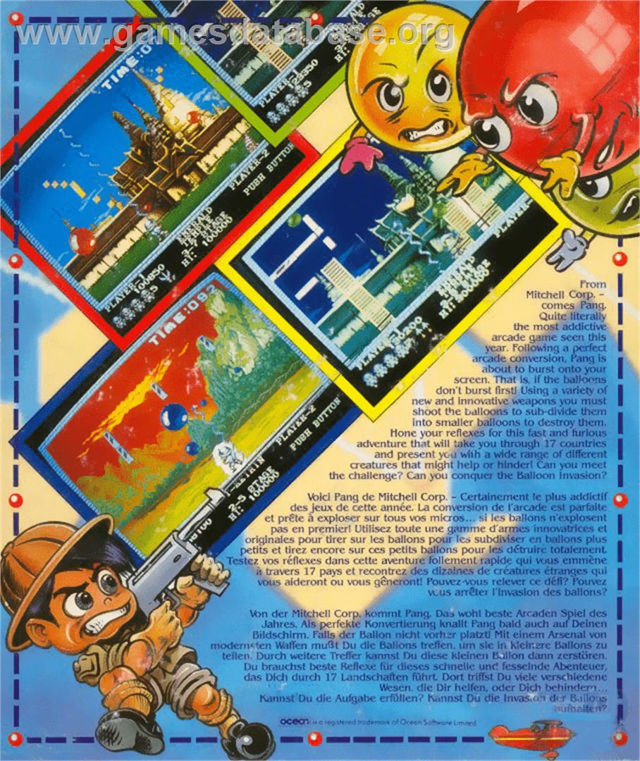 Pang - Commodore Amiga - Artwork - Box Back