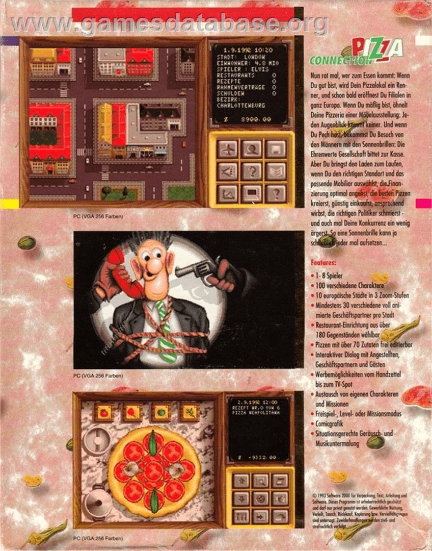 Pizza Connection - Commodore Amiga - Artwork - Box Back