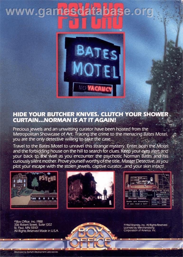 Psycho - Commodore Amiga - Artwork - Box Back
