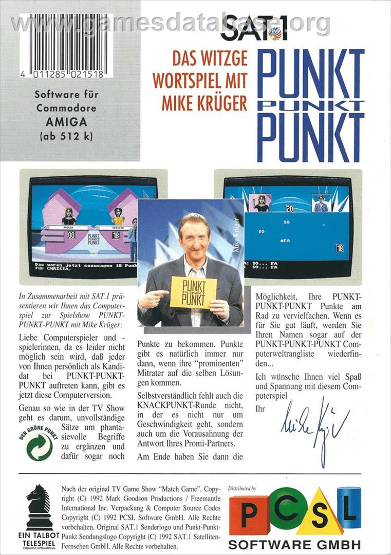 Punkt Punkt Punkt - Commodore Amiga - Artwork - Box Back