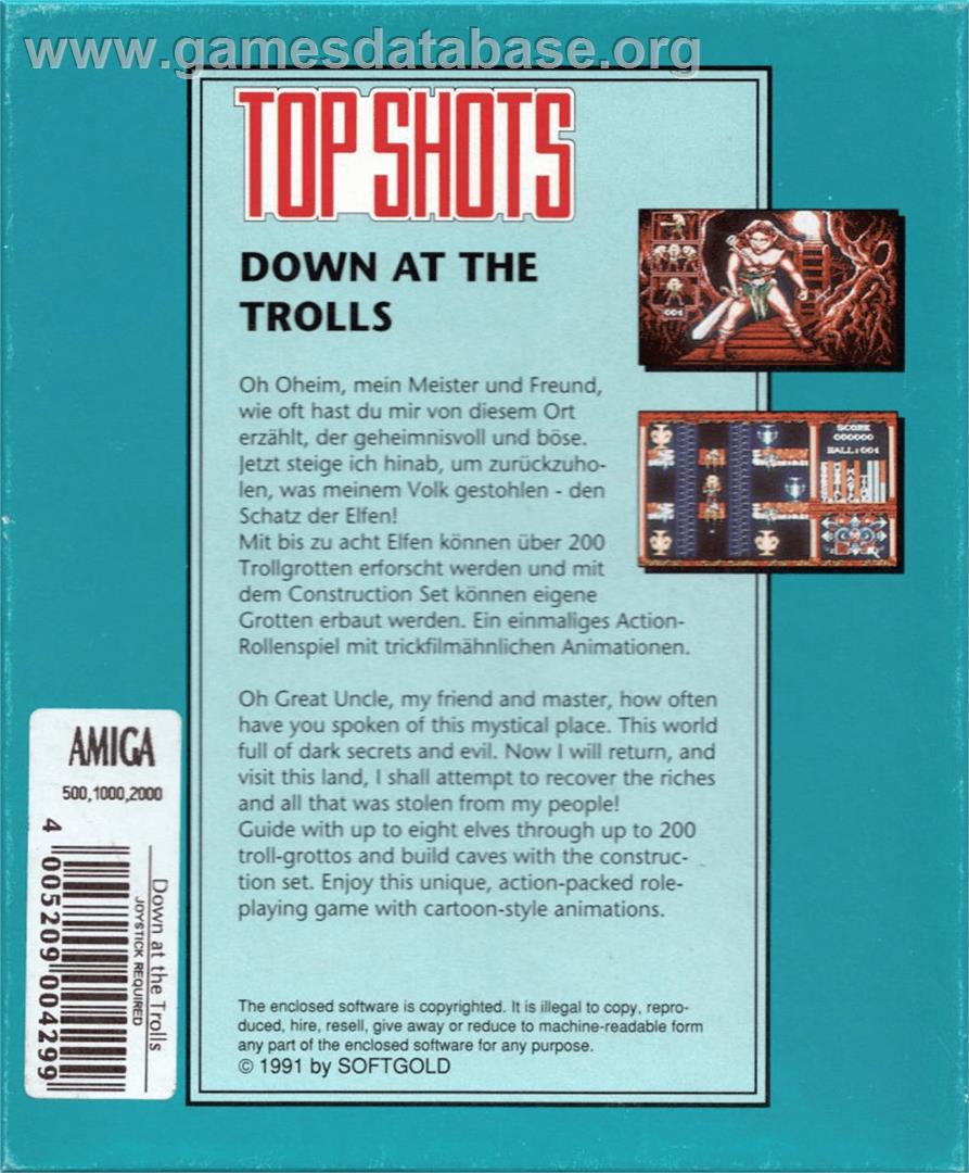 Realm of the Trolls - Commodore Amiga - Artwork - Box Back