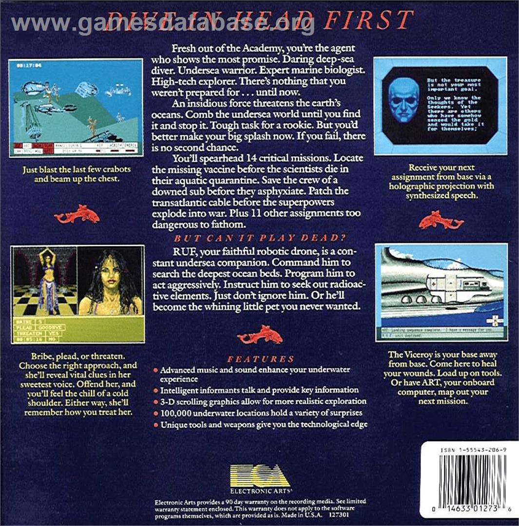 Return to Atlantis - Commodore Amiga - Artwork - Box Back
