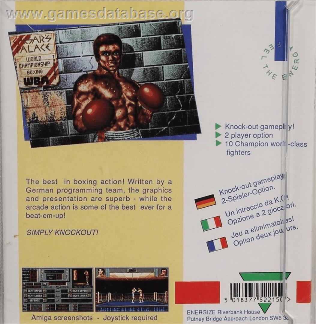 Ringside - Commodore Amiga - Artwork - Box Back